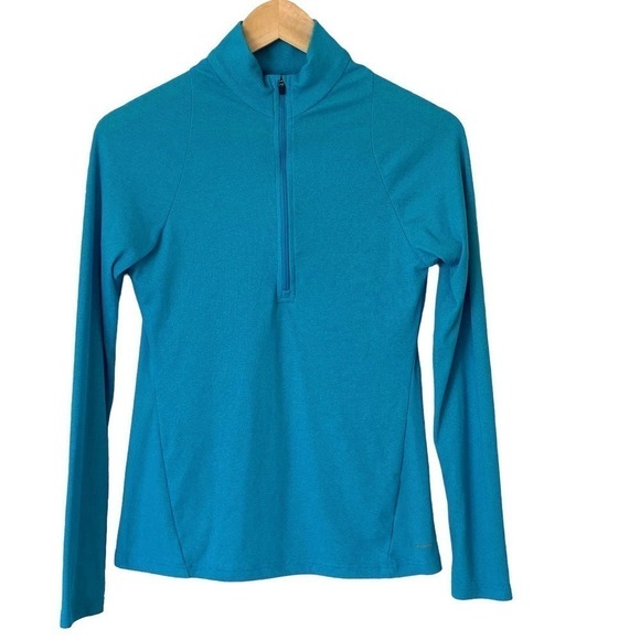 Patagonia 1/2 Zip Capilene 2 Lightweight Base Layer Pullover In Teal, Size Small - Picture 1 of 8